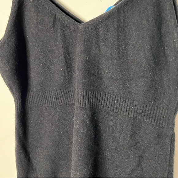 White + Warren Cashmere Tank Black Size XL Basic Minimalist - Picture 3 of 6